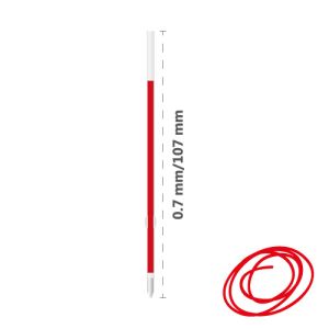 Náplň gélová MILAN Dry-Gel 0,7 mm - červená