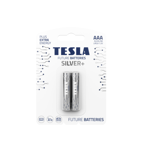 TESLA - batéria AAA SILVER+, 2ks, LR03 13030220