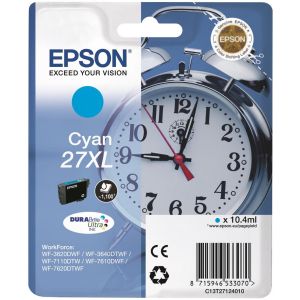 Cartridge Epson T2712 (27XL), azúrová (cyan), originál