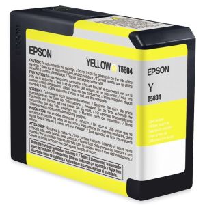 Cartridge Epson T5804, žltá (yellow), originál