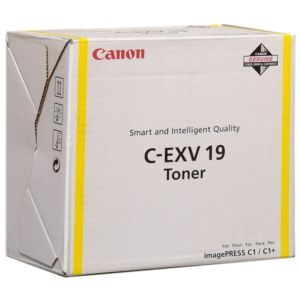 Toner Canon C-EXV19Y, žltá (yellow), originál