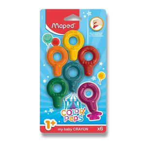Voskovky MAPED "COLOR`PEPS Baby Crayons", 6 ks