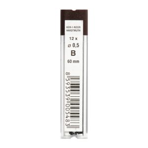 Grafitové tuhy KOH-I-NOOR B / 0,5 mm, 12 ks