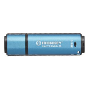 Kingston IronKey Vault Privacy 50/256GB/USB 3.2/USB-A/Modrá IKVP50/256GB