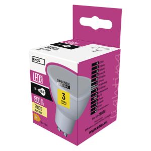 EMOS LED CLS MR16 DIM 7W (60W) 800 lm GU10 WW 1525730221