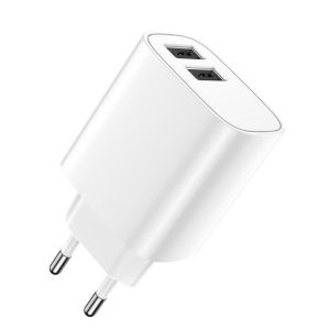 Nabíjačka do siete Forever 2xUSB 2,4A LS-03 biela GSM113212