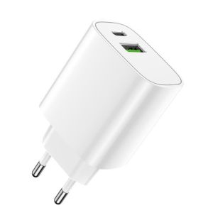 Rýchlonabíjačka do siete Forever USB QC 3.0 a USB-C QC PD 20W LS-04 biela GSM113213