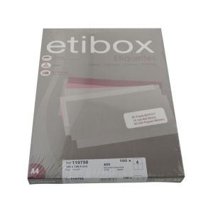 Etikety univerzálne 105x148,5mm Etibox A4 100 hárkov 