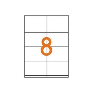 Etikety laser 105x72mm Agipa A4 100 hárkov 
