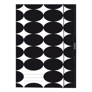 Kartónový obal s gumičkou A4 Herlitz Just Black 