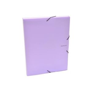 Plastový box s gumičkou Karton PP Pastelini fialový 