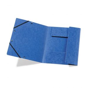 Prešpánový obal s gumičkou Herlitz modrý 