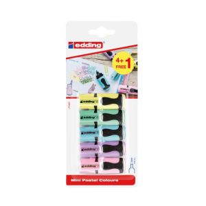 Sada mini zvýrazňovačov edding 7/4S pastel 