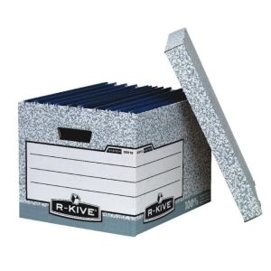 Archívna krabica s odnímacím vekom Fellowes BANKERS BOX sivá/biela 32,5x28x38,5 cm 