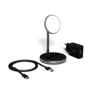 Epico 2in1 Magnetic Wireless Charger - čierna 9915111300032