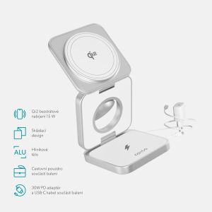 Epico UltraBase Qi2 3in1 Fold Mag+ stojanček EF55 9915111100049