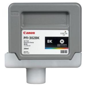Cartridge Canon PFI-302BK, čierna (black), originál