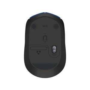 Logitech M171/Kancelárska/Optická/1 000 DPI/Bezdrôtová USB/Čierna-modrá 910-004640