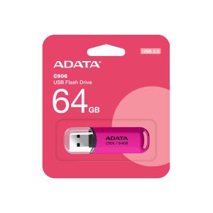ADATA C906/64GB/USB 2.0/USB-A/Ružová AC906-64G-RPP