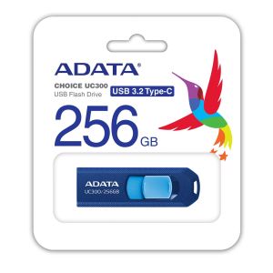 ADATA UC300/256GB/USB 3.2/USB-C/Modrá ACHO-UC300-256G-RNB/BU