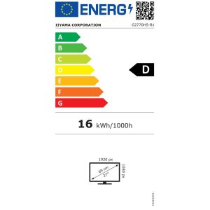 iiyama G-Master/G2770HS-B1/27"/IPS/FHD/180Hz/0,2ms/Black/3R G2770HS-B1