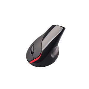 C-TECH Myš VEM-07/Vertikálna/Optická/Pre pravákov/1 600 DPI/Bezdrôtová USB/Čierna VEM-07