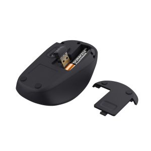 TRUST TM-201/Kancelárska/Optická/1 600 DPI/Bezdrôtová USB/Čierna 24706