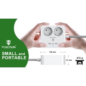 Síťový adaptér Viking AC23, rozbočovač, 5 výstupov VAC23