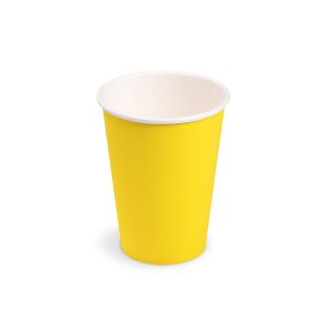 Papierový pohár (FSC Mix/PE) žltý Ø74mm 240ml [10 ks]