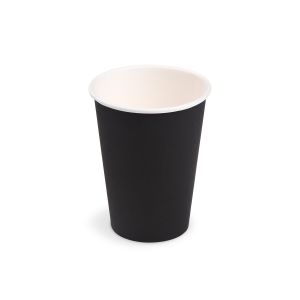 Papierový pohár (FSC Mix/PE) čierny Ø74mm 240ml [10 ks]