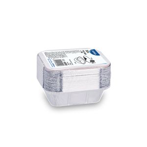 Miska (ALU) hranatá 130 x 103 x 43 mm 250ml + viečko [20 sád]