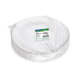 Papierový tanier (PAP-Recy) hlboký biely Ø32cm [50 ks]