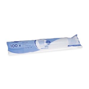Pohár (PP) biely Ø70mm 150ml [100 ks]