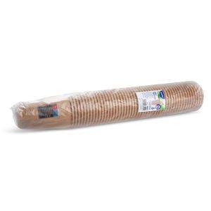 Papierový pohár (FSC Mix/PE) kraft Ø90mm 510ml `0,4L/16oz/XL` [50 ks]