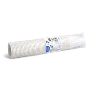 Papierový pohár (FSC Mix/PE) s ciachou biely Ø70mm 0,2L [50 ks]