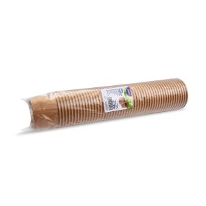 Papierová miska (PAP/PE) kraft Ø90mm 250ml [50 ks]