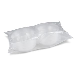 Šalátová miska (PP) s viečkom na dressing misku priehľadná 1600ml [25 ks]