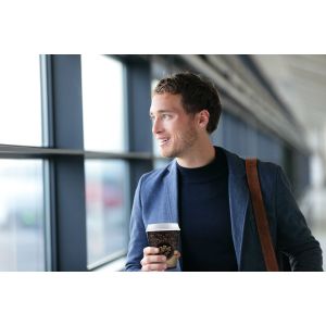 Papierový pohár (FSC Mix/PE) "Coffee to go" Ø80mm 280ml `0,2L/8oz/M` [50 ks]