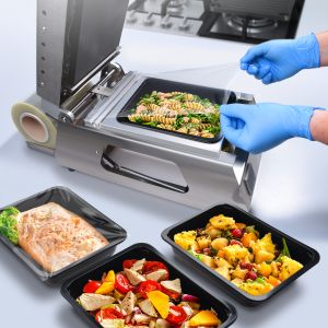 Menu misa (PP) nedelená čierna 227 x 178 x 50 mm 1400ml [50 ks]
