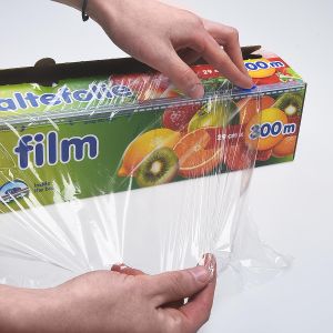 Potravinová fólia (PVC) 8µm 29cm x 300m v rezacom boxe [1 ks]