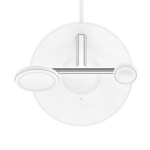 Belkin bezdrôtový nabíjací stojan 3v1 s Magsafe, biely WIZ017vfWH