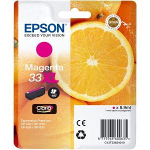 Cartridge Epson T3363 (33XL), purpurová (magenta), originál