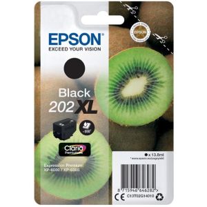 Cartridge Epson 202 XL, T02G1, čierna (black), originál