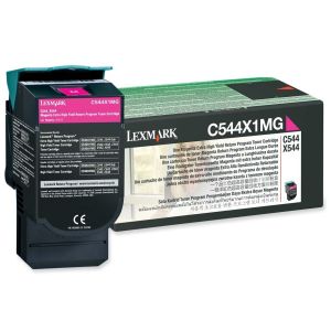 Toner Lexmark C544X1MG (C544, X544, X546), purpurová (magenta), originál