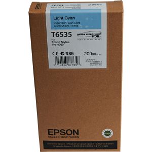 Cartridge Epson T6535, svetlá azúrová (light cyan), originál