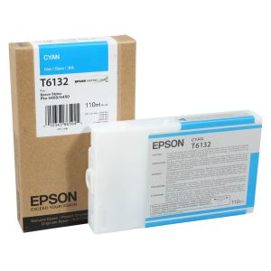 Cartridge Epson T6132, azúrová (cyan), originál