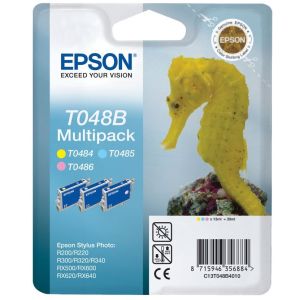 Cartridge Epson T048B, Y + LC + LM, trojbalenie, multipack, originál
