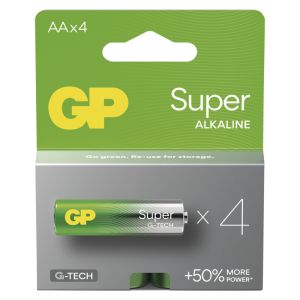 GP Alkalická batéria SUPER AA (LR6) - 4ks 1013224200