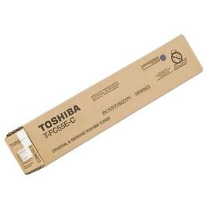 Toner Toshiba T-FC55E-C, azúrová (cyan), originál