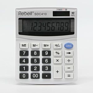 Rebell Kalkulačka RE-SDC410 BX, biela, stolová, desaťmiestna